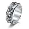 YANCHUN Evil Eye Fidget Ring for Men Silver Eye of