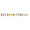 Serpentinas de papel crepé de Happy Birthday, cartel de 2