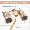 Opera Glasses, 3X25 Theater Glasses with Necklace Retro Theater Binocular