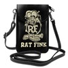 Rat Fink Smartphone Pouch, Genuine Leather, Shoulder Bag, Thin, Women's,