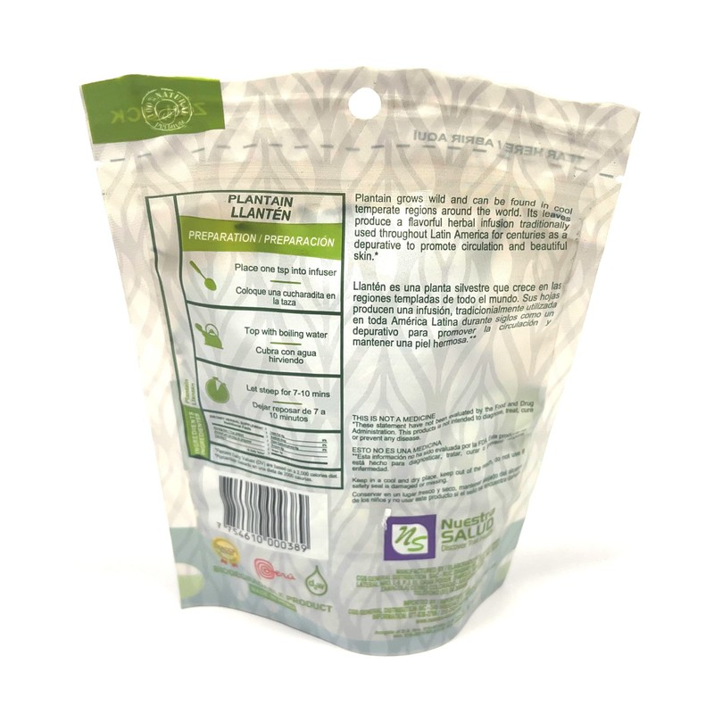 Llanten Te Plantain Tea Herbal Value Pack (90g) - 100%