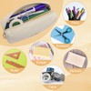 PEAKTOP 2 x Pencil Case Corduroy Fabric Portable Stylish Pencil