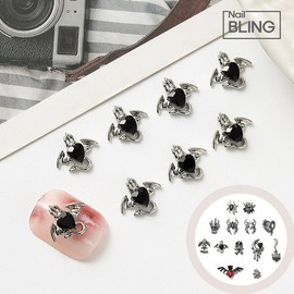 Halloween Metallic Zircon Nail Parts Devil Tail / 할로윈 메탈릭 지르콘 네일파츠 데빌테일