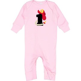 inktastic Fireman 1st Birthday Baby Romper Coveralls 12 Months Pink 1d26f