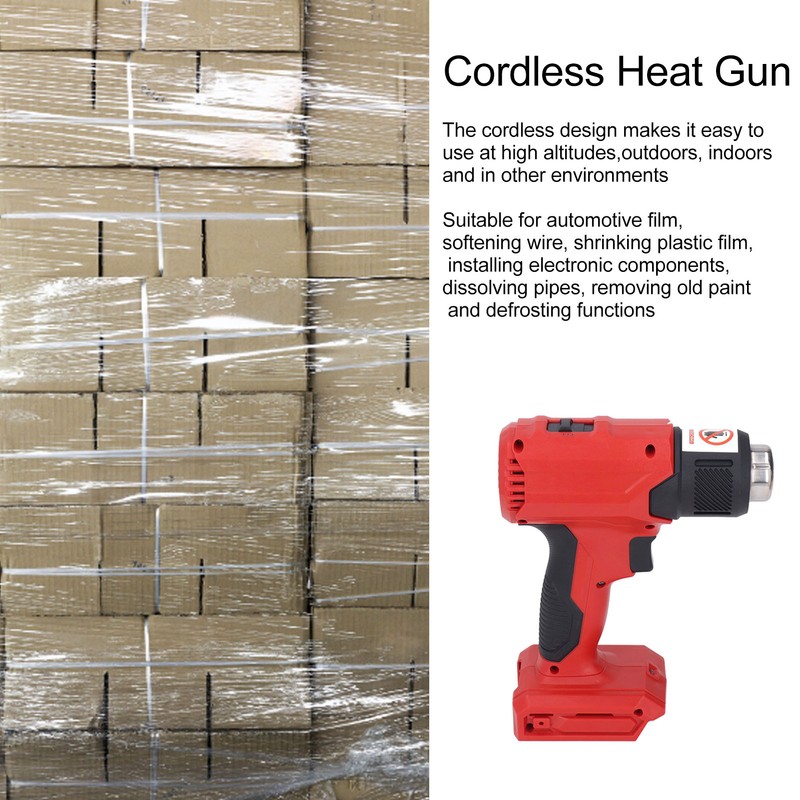 Cordless Heat Gun Adjustable Temperature Portable Handheld Rechargeable Heating Machine