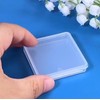 12 empty square mini clear plastic cases with cover for