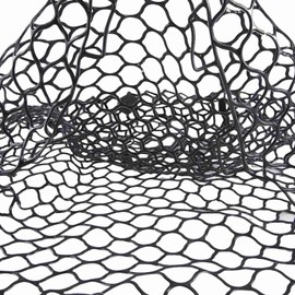 Hopbucan Replacement Fishing Net Wear- Rubber Mesh Black 55cm 1 Piece