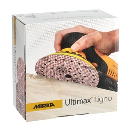 Mirka Ultimax Ligno Ø 150mm Schleifscheiben Klett Multifit / Korn 400 / 100 Stück / Multi-Lochung / zum Schleifen von Holzoberflächen