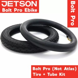 Jetson BOLT PRO 14in Heavy Duty Inner Tube Tire DirectFit eBike (NOT FOR ATLAS) - Tire + Inner Tube Combo (Not For Atlas)