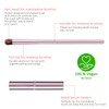 GUIGUDESN 5Pcs Pink Eyeshadow Brush Set, Premium Synthetic Bristles, Aluminum