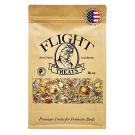 Fowl Treats Flight Treats Handcrafted, Nutrient-Rich, and Irresistibly Delicious - 16 oz of Quality Food for Your Feathered Companions