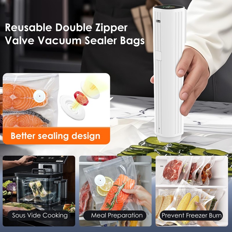 Vacuum Sealer Bags,Reusable Vacuum Sealer Bags,Can Withstand More Than 100