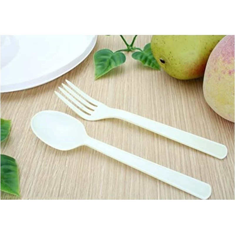 Disposable Spoons Plastic Bags 6.3 inches (16 cm) 200 Pieces