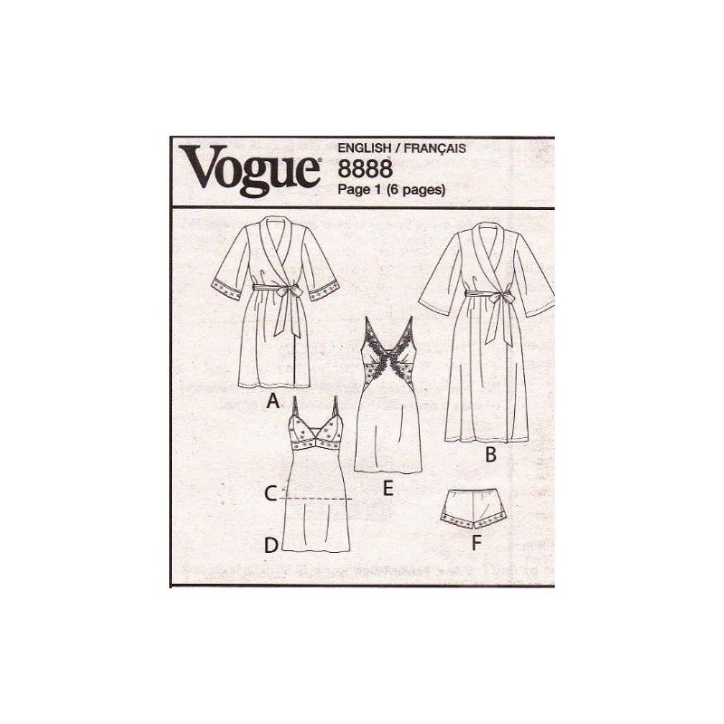 Vogue Patterns Paper Pattern, Mesh, EE (14-16-18-20)