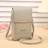 Touchscreen Phone Crossbody Bag for Women – Sequined PU Wallet