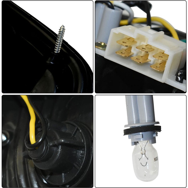 SEBLAFF 2-Pack Tail Light Rear Light Halogen Outer Left and