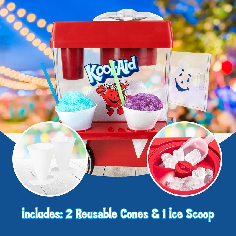 Nostalgia Kool-Aid Snow Cone Shaved Ice Machine - Retro Table-Top