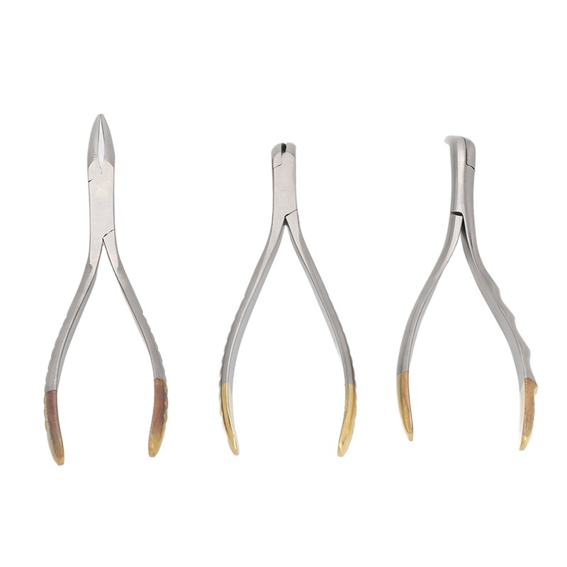 3pcs Dental Residual Teeth Fragments Extraction Pliers Stainless Steel Residual