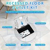 KYHSHJ Recessed Circular Floor Socket Kit with 2 * 20A