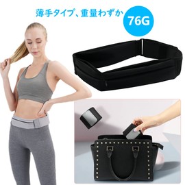 CUBATTY Running Pouch, Non-Shaking, Running Smartphone Pouch, 3 Pockets, 2.6 oz (76 g), Ultra Lightweight, Stable, Waterproof, Sweatproof, Large Capacity, Elastic Material, Can Store Plastic Bottles