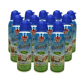 New 12 Pack Dust Off Compressed Gas Duster 12 oz