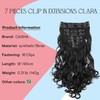 CAISHA XL 18" 7 Pieces Set CLIP IN EXTENSIONS Hairpiece