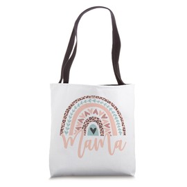 Cute Bohemian Style Boho Rainbow Leopard Mother's Day Mama Tote Bag