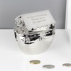Custom Silver Noahs Ark Money Box - For Birth, Birthday,