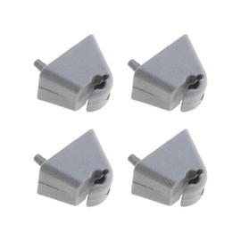 eMagTech Pack of 4 Car Sun Visor Hook Rivet Clip Hanger Holder 1438336 Car Interior Replacement Parts Grey Compatible with Carlton Astra F Vivaro A Corsa B Cavalier MK 3