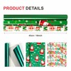43cm×3m Christmas Wrapping Paper Rolls,3 Roll Package Christmas Wrapping Paper