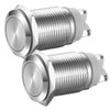 Gebildet 2pcs Latching Push Button Switch 16mm 12V/24V/125V/250V/5A with 2