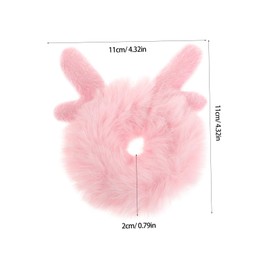 IWOWHERO Cute Hair Accessories for Girls Adorable Cartoon Hair Scrunchies Soft Faux Fur