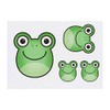 Azeeda 4 x 'Froschkopf' Temporäre Tattoos - Wasserfest, Hautfreundlich &