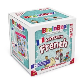 Brainbox - Let's Learn French - Trivia Game - Fun Game for Family Game Night - Memory Game for Kids and Adults - Ages 8+ - 1+ Players - 10 Minutes - by Bezzerwizzer