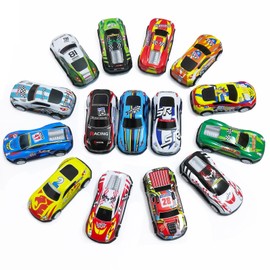 BECILES Stunt Toy Car Alloy, Small Toy Cars, Toy Cars Set, Pull Back Toy Cars Metal, Mini Toy Cars for Educational Game of Toddlers, Boys and Girls
