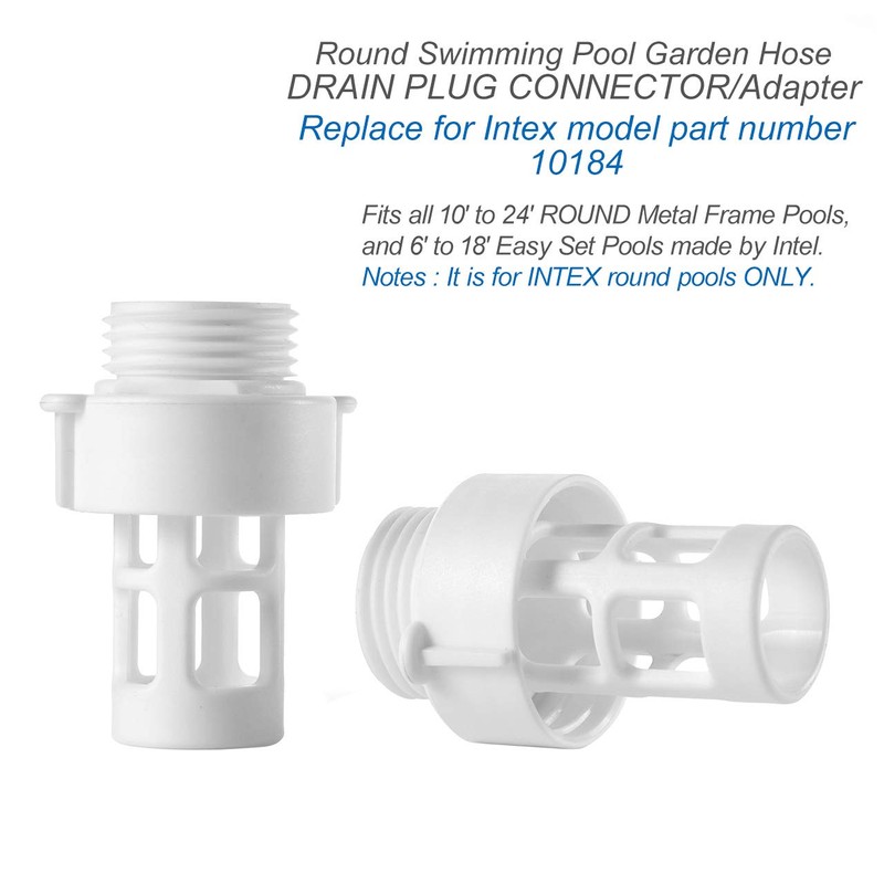Replacement Intex Pool Drain to Hose Adapter - Garden Hose