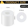 Pasimy 200 Pcs White Nylon Spacers 1/2 '' Thick, 1/2