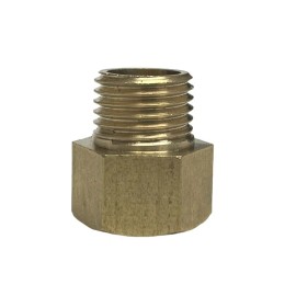 Mvated M14X1.5 Female To 1/4” BSP Male Coupling Adapter Brass Oil Pressure Fitting