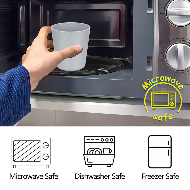 Homestockplus 8 Ounce Small Tumbler Cups,Unbreakable Drinking Cups Microwave and