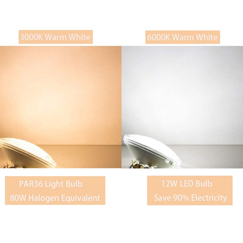 SHUWDKAR PAR36 LED Landscape Light Bulbs 12W 1280LM 80W Halogen