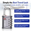 SURE LOCK TSA Accepted 4 Dig Heavy Duty Big Combination