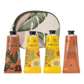 Kit Ekos Natura 4 Pulpas Para Manos + Cosmetiquera Exclusiva