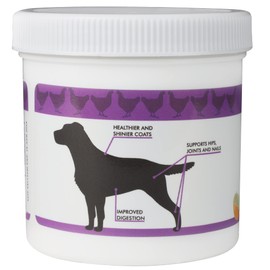 Eggshell Membrane Collagen for Dogs - Non-Gelatin and Non-Bone Marrow Based, All Natural Premium Dog Collagen Powder from Eggshell Membranes: Supports Pet Hips, Joints, Nails, Fur and Digestion.