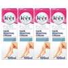 4 x 100ml Veet Hair Removal Cream for Legs &