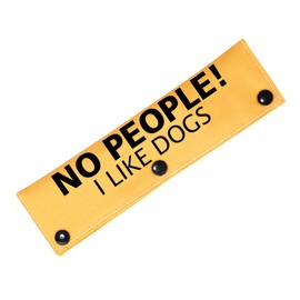 PWHAOO No Dogs/No People Leash Wrap Give Me Space Dog Leash Wrap Rescue Dog Lead Cover (NO People Sleeve)