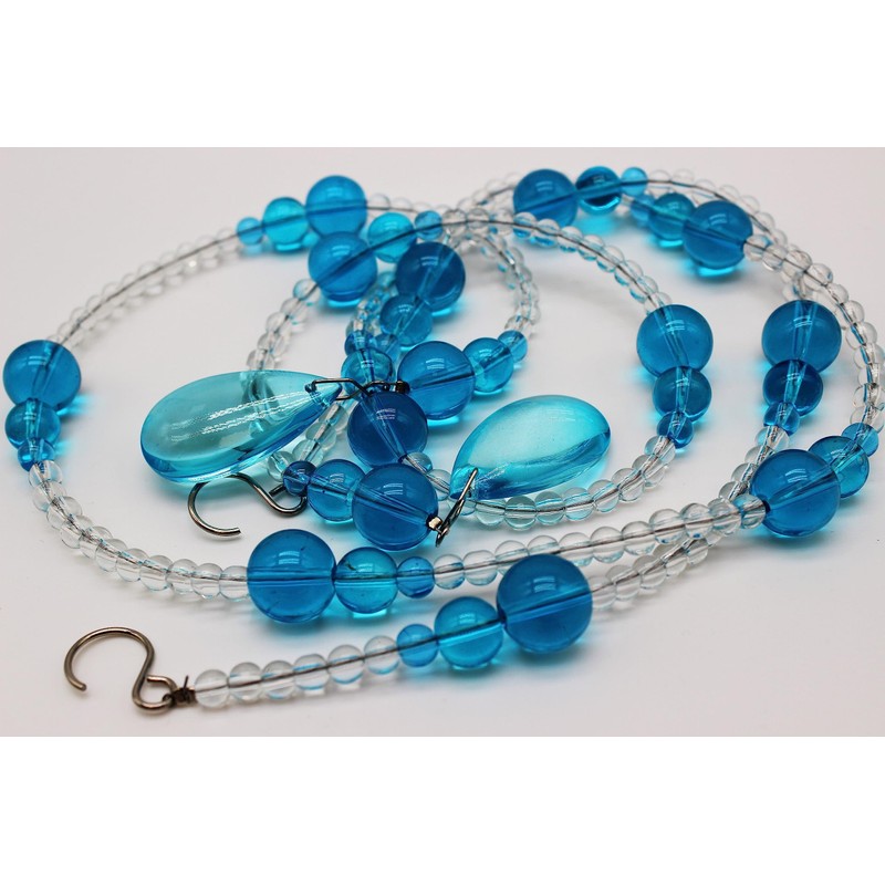 Rekelola Crystal Beaded Curtain for Doorways,Hanging Glass Door Beads Curtains