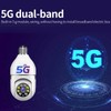 Lamp Holder Camera Wireless 360 Degree 2.4GHz and 5G WiFi