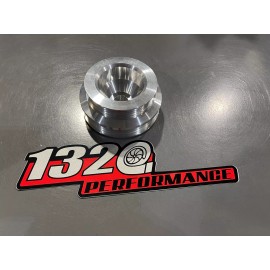 1320 JRSC Jackson racing supercharger B series stepper pulley -SILVER FINISH