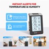 BaldrTherm Solar Outdoor Thermometer, Wireless Temperature & Humidity Monitor with