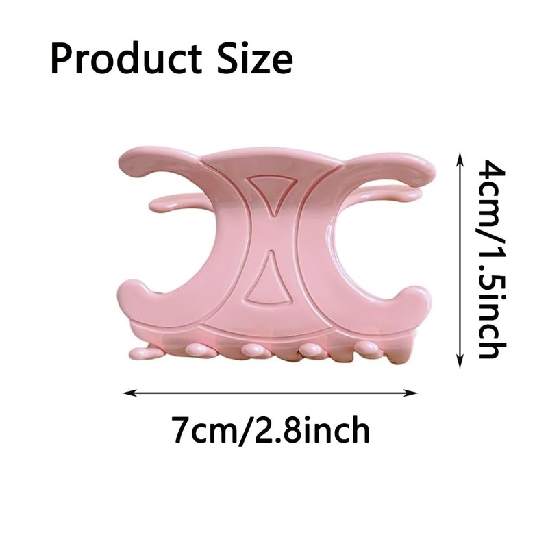 5 PCS Premium Durable Acetate Butterfly Hair Clips, Medium Size